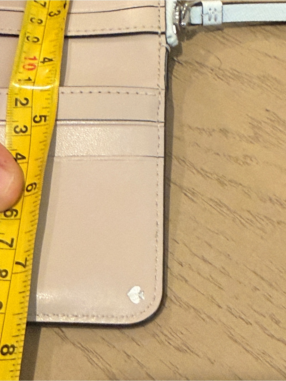 kate spade Two-Tone Blush Pink & White Zip Around Wallet - Picture 11 of 11